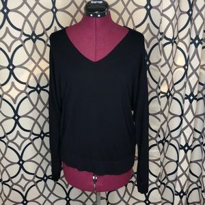 Navy long sleeve light sweater